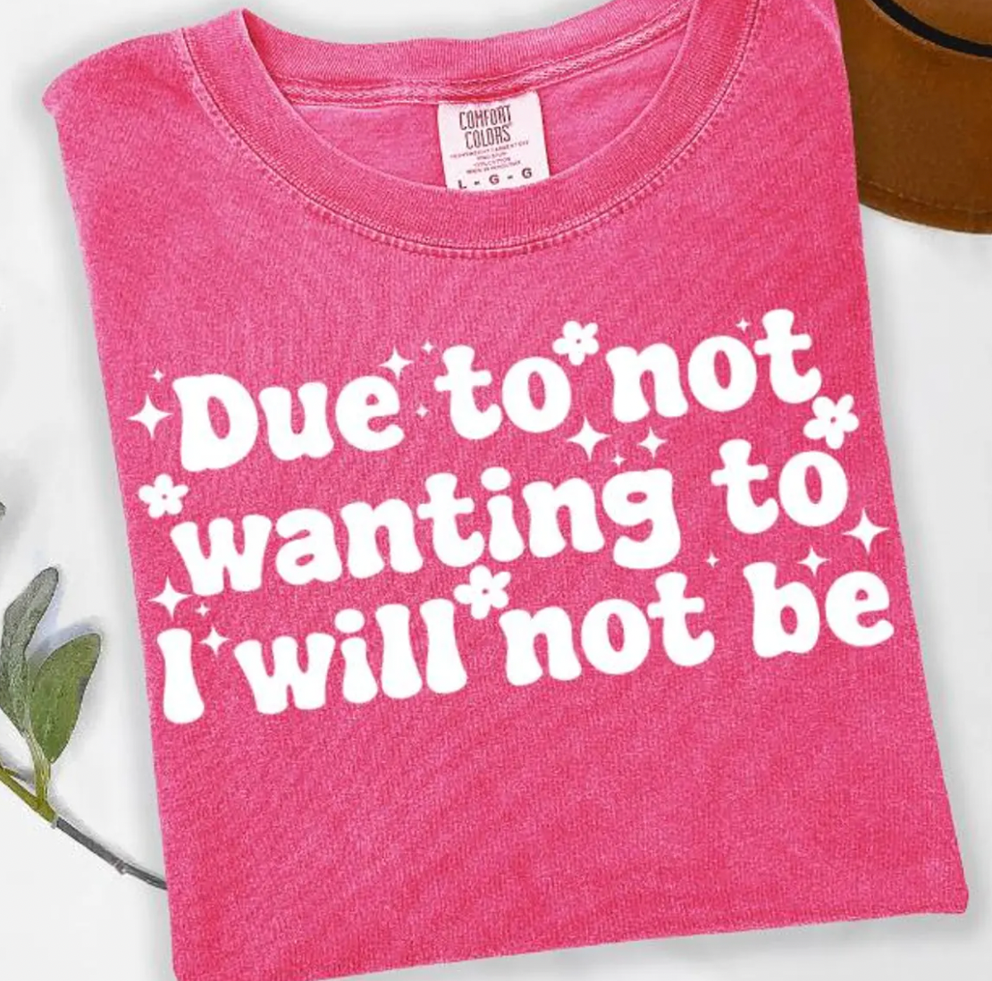 Due to not wanting to...