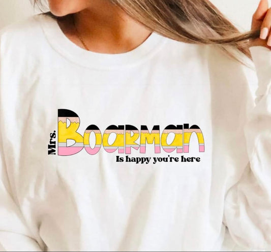 Custom Name happy you're here