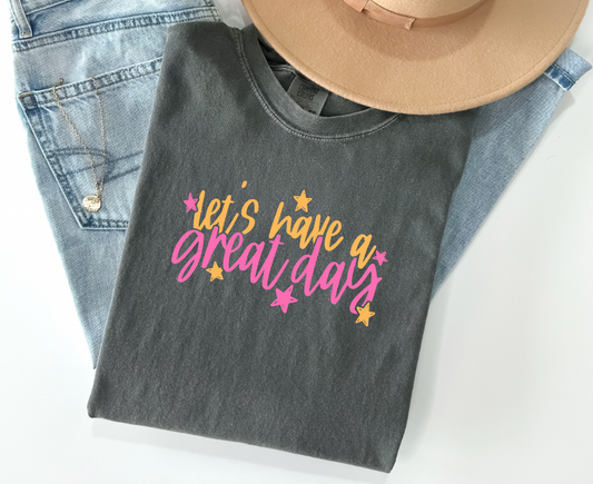 Let's have a great day!